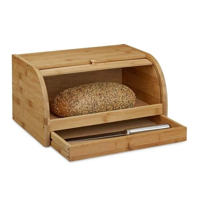 Rullande brödkorg med låda Bambu