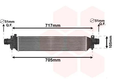 Intercooler VAN WEZEL 37004650