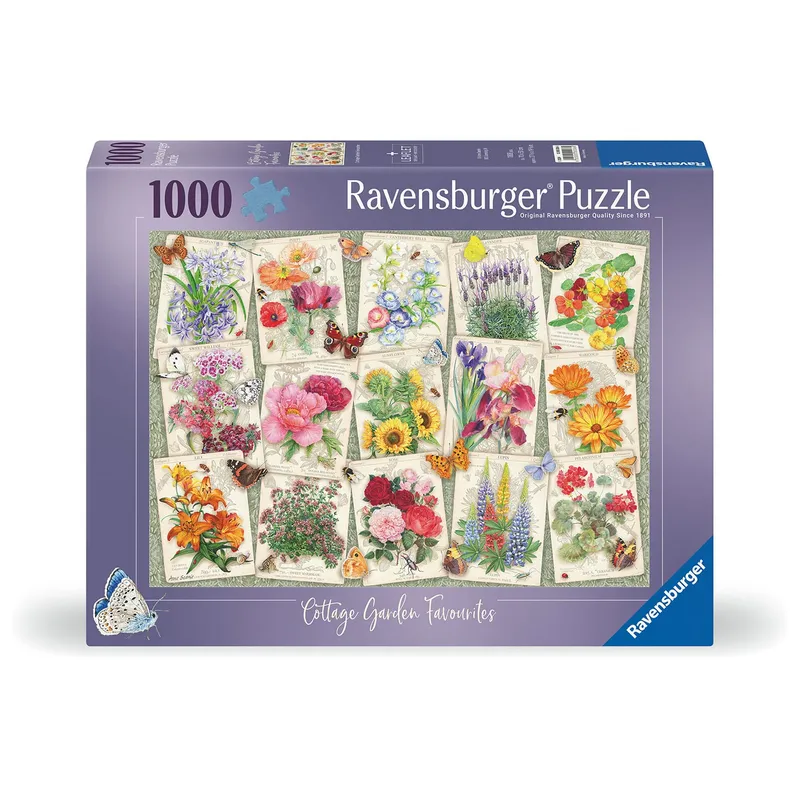 Pussel Garden Flowers 1000 bitar, Ravensburger