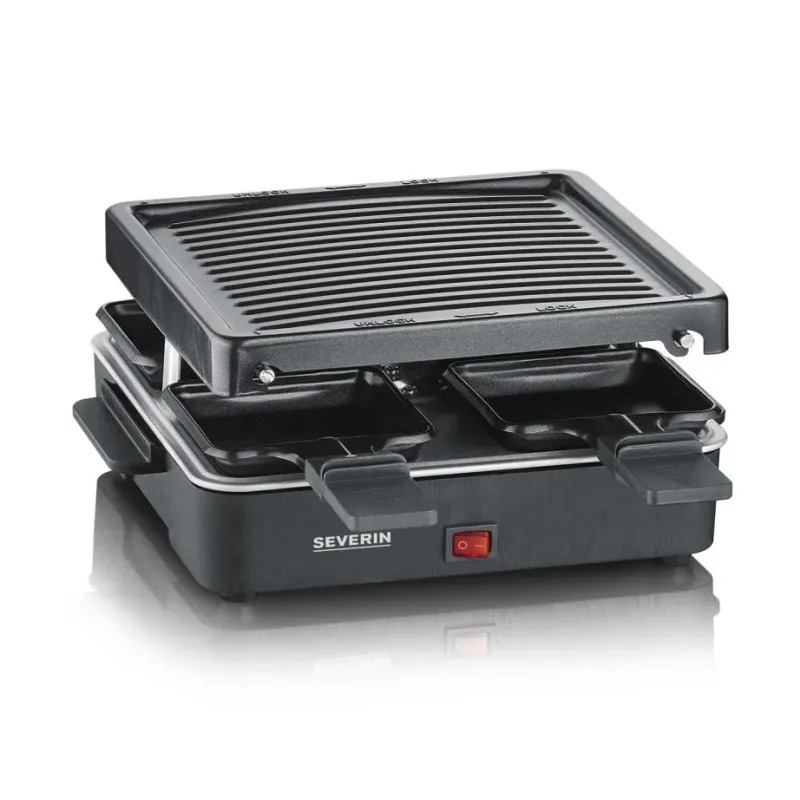 SEVERIN RG 2370 – Raclette/grill – 600 W – svart