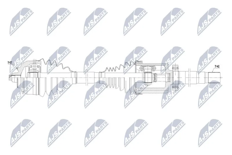 Drivaxel NTY NPW-ME-172