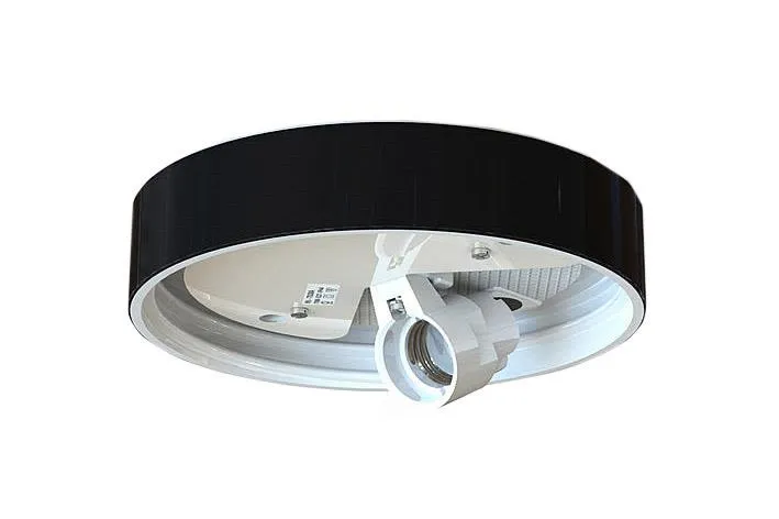 Ifö Electric 55752-000-16 Sockel rak, E27, IP44 Svart
