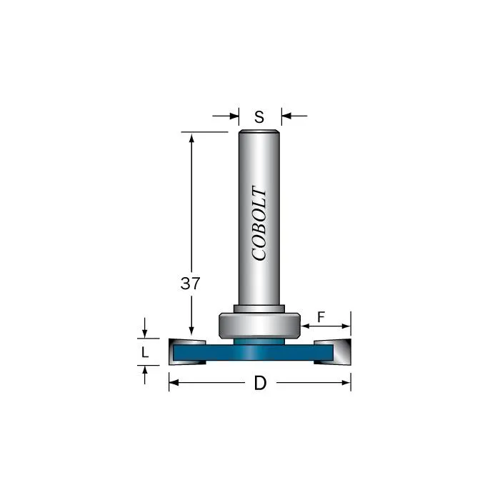 Cobolt 213-8009 Skivnotfräs L=8, F=9, D=36