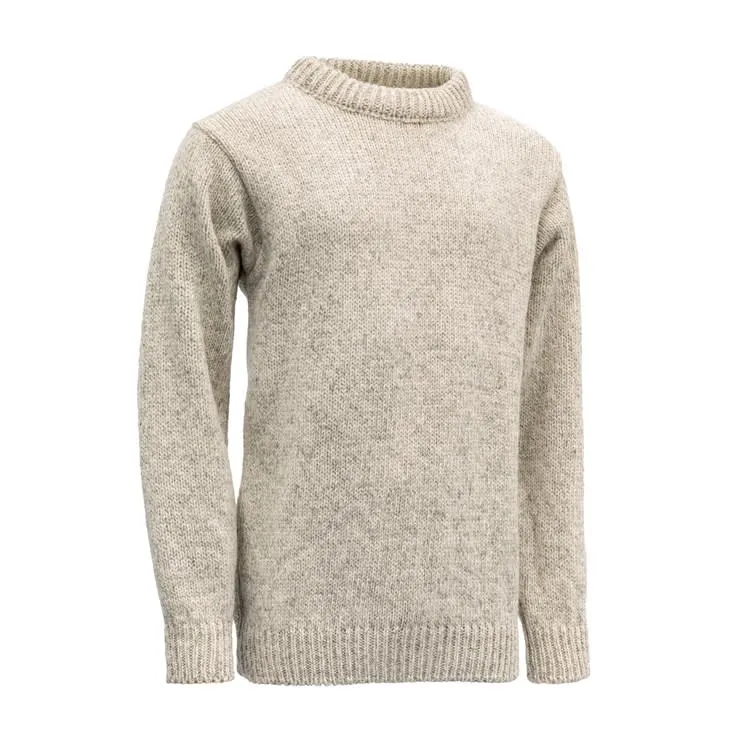 Devold Men’s Nansen Sweater Crew Neck Grey Melange
