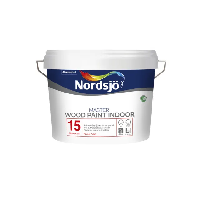 SNICKERIFÄRG MASTER WOOD 15 NORDSJÖ BC INOMHUS 2,5L | Beijerbygg Byggmaterial
