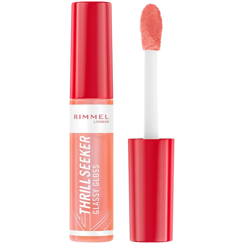 Rimmel London Thrill Seeker Glassy Gloss Lip Gloss 250 Peachy Vibes 10 ml