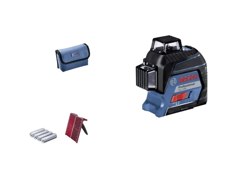 Bosch GLL 3-80 Korslaser med alkaliska batterier