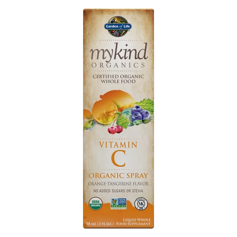 Garden of Life - Mykind Vitamin C Spray, Apelsin-Mandarin, 58 ml
