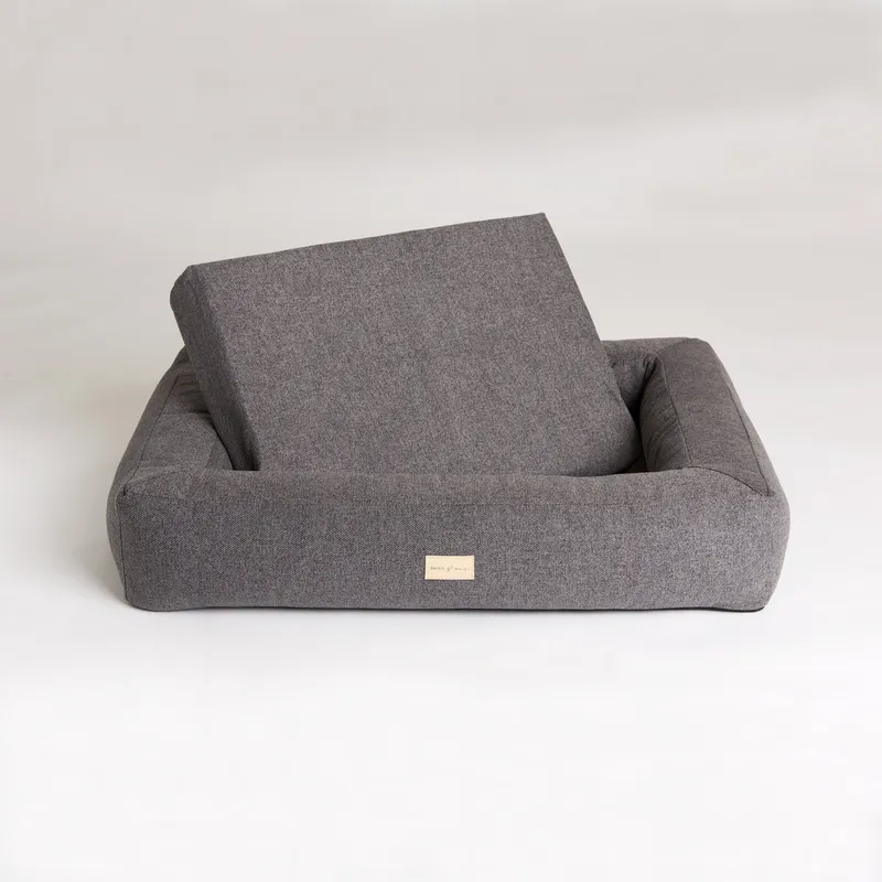 Box Bed Hundbädd Mörkgrå M