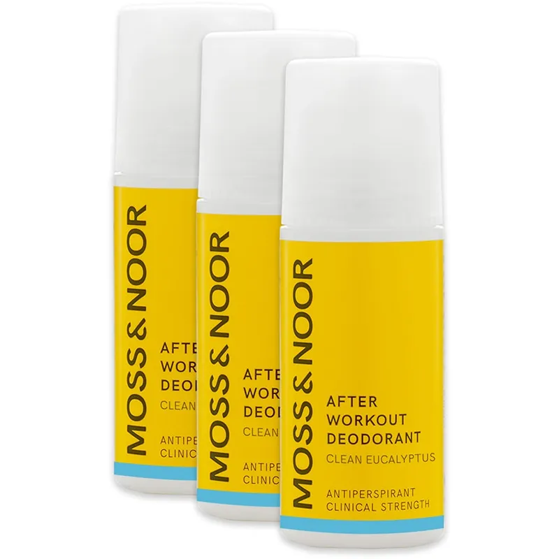 Moss & Noor After Workout Deodorant Clean Eucalyptus 3 pack – 180 ml