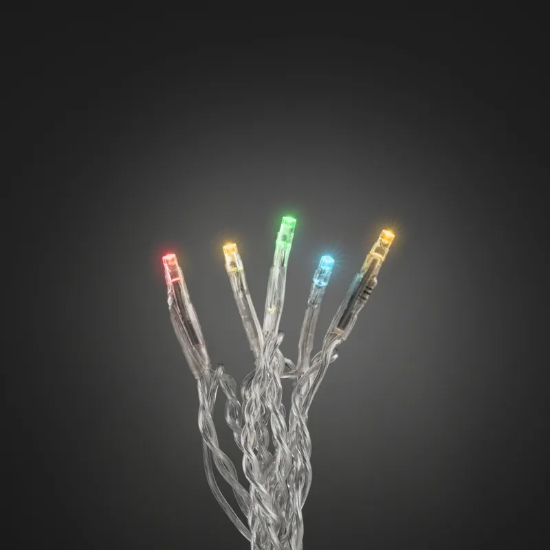 Konstsmide 6350-523 Ljusslinga färgade, transparent kabel 0.63 m