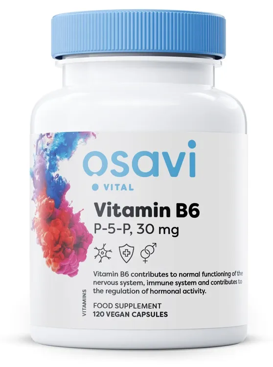 Osavi - Vitamin B6 P-5-P, 30 mg - 120 vegankapslar