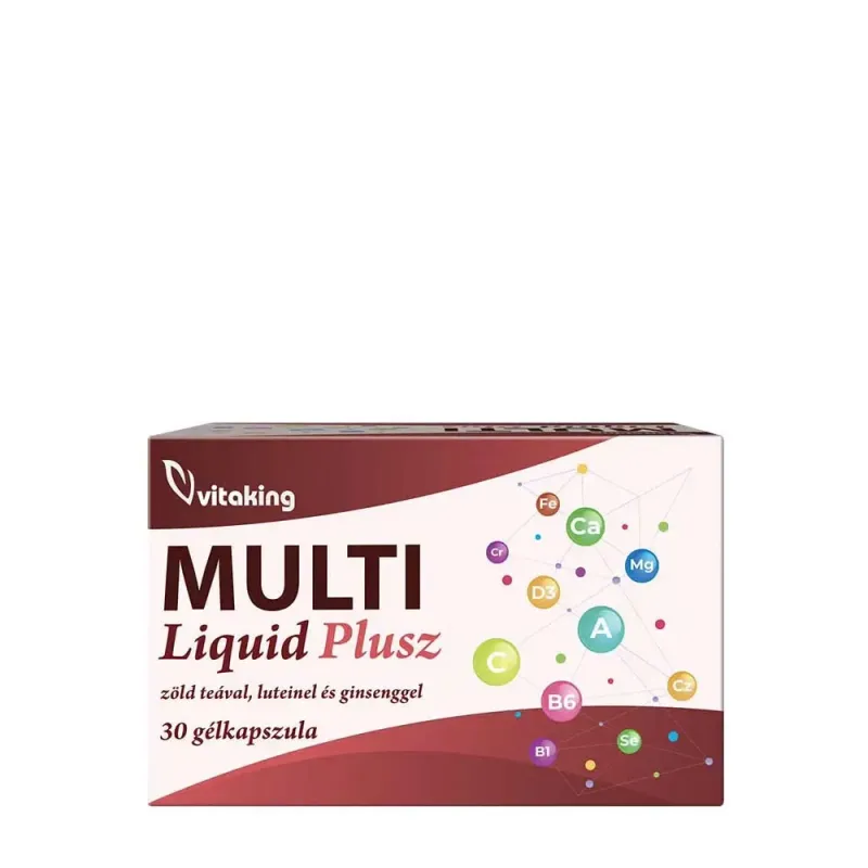 Vitaking - Multi Liquid Plusz Multivitamin, 30 Mjukkapslar