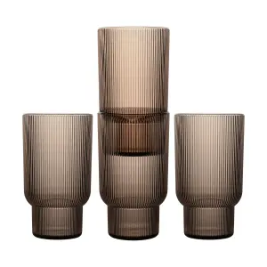 Sagaform Billi dricksglas 43 cl 4-pack Brun