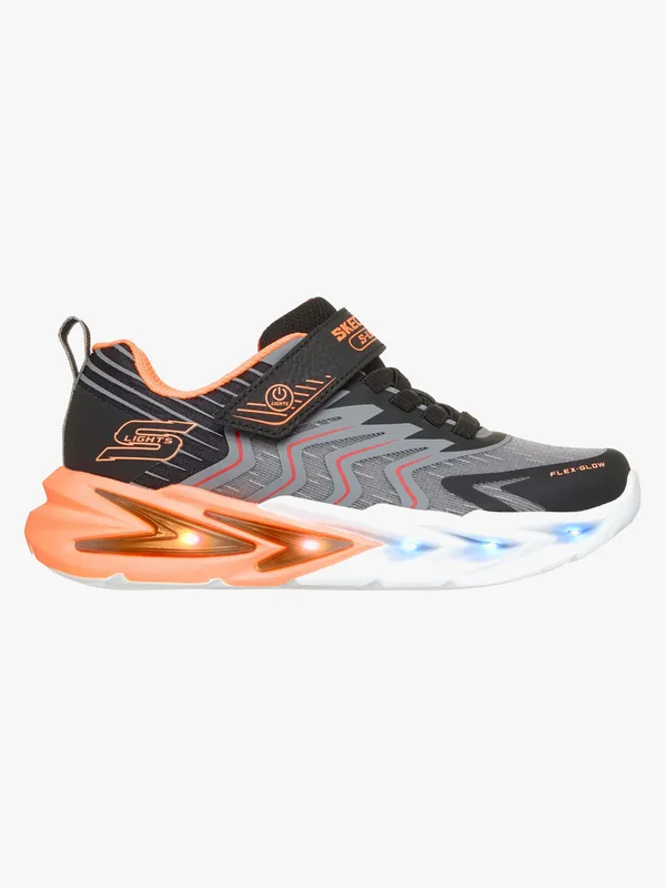 Skechers Flex Glow Ultra Prism-Pacer Blinkande Sneakers, Svart, 28
