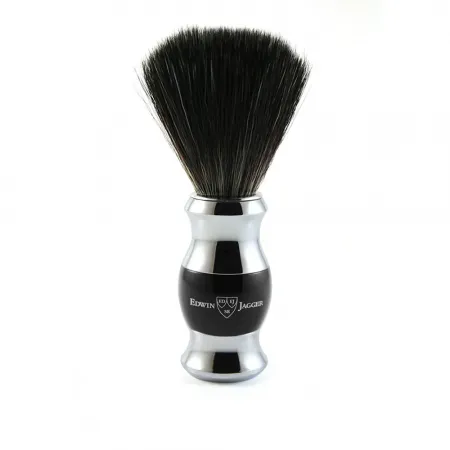 Ebony Imitation Black Shaving Brush - Synthetic Black Fibre