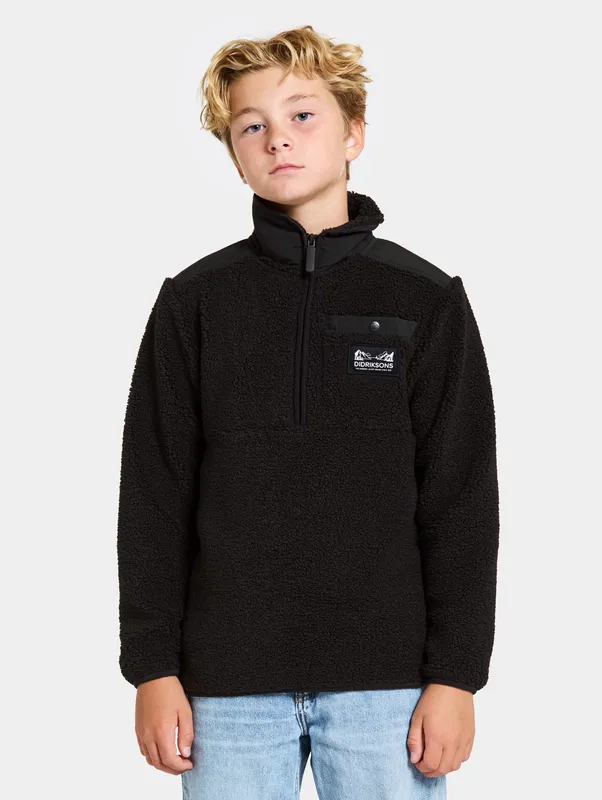 Didriksons Kids’ Exa Half Zip Black