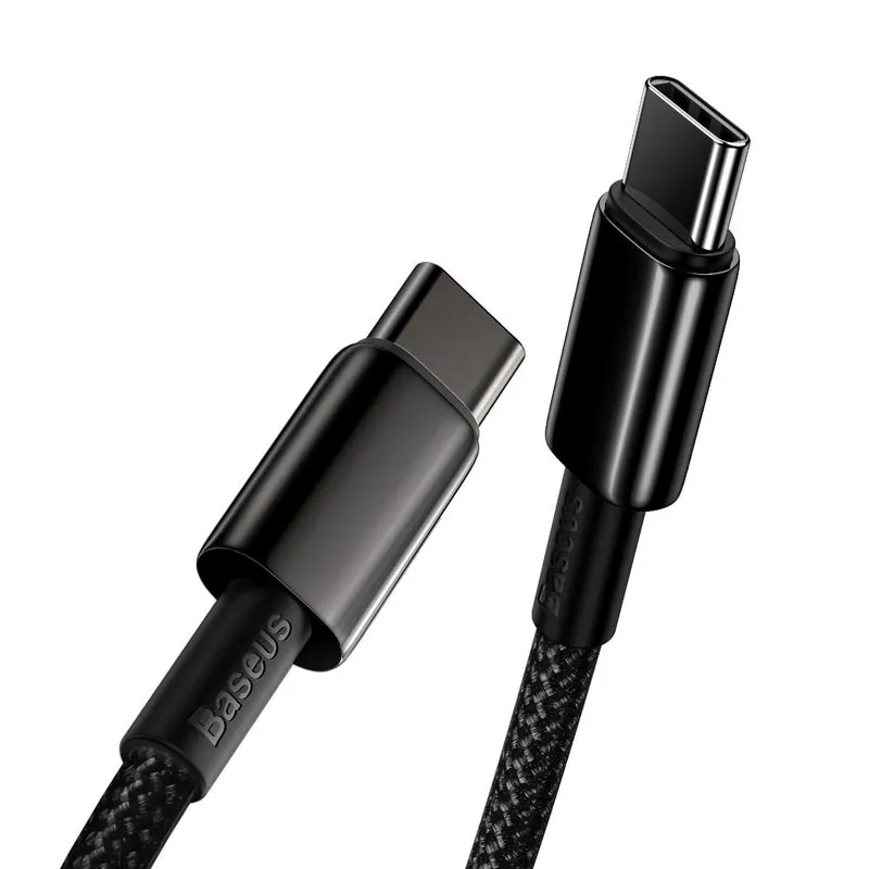 Baseus Tungsten Gold Cable Type-C to Type-C 100W 1m (black)
