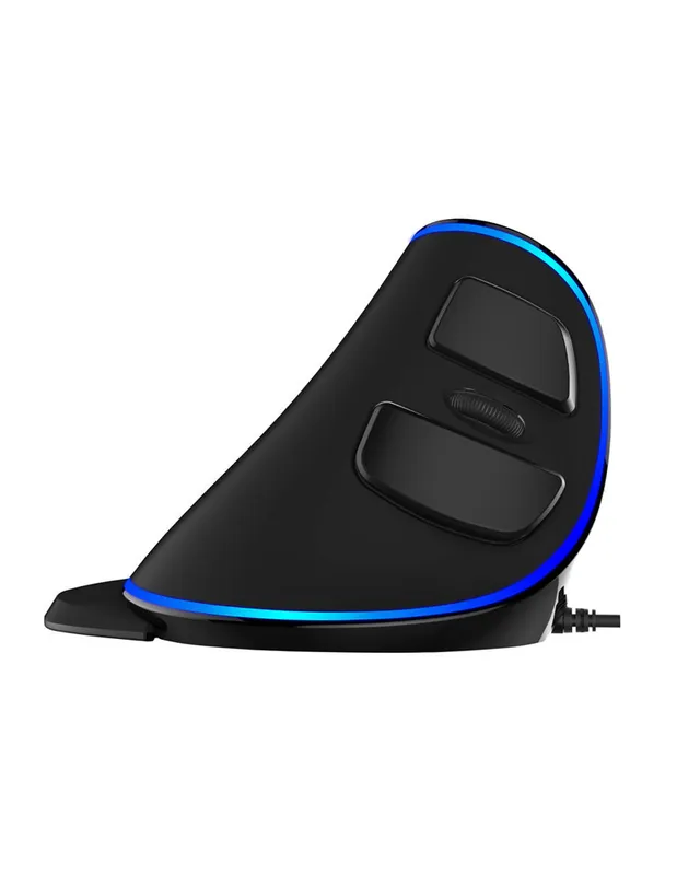 Vertikal datormus M618PU, 7200DPI – Svart/Blå