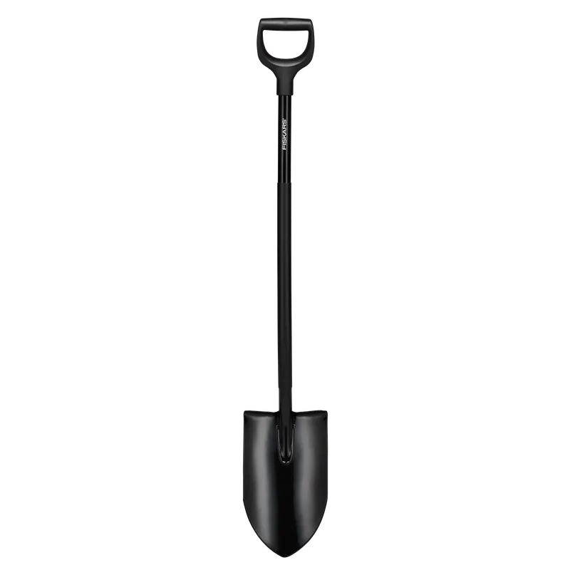 Fiskars Ergonomic Pro 1066707 Spade spetsig, svart