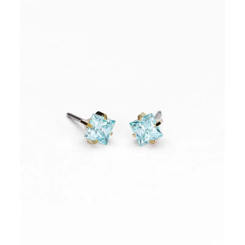Blomdahl GT Tiffany Edge 5 mm CZ Aquamarine