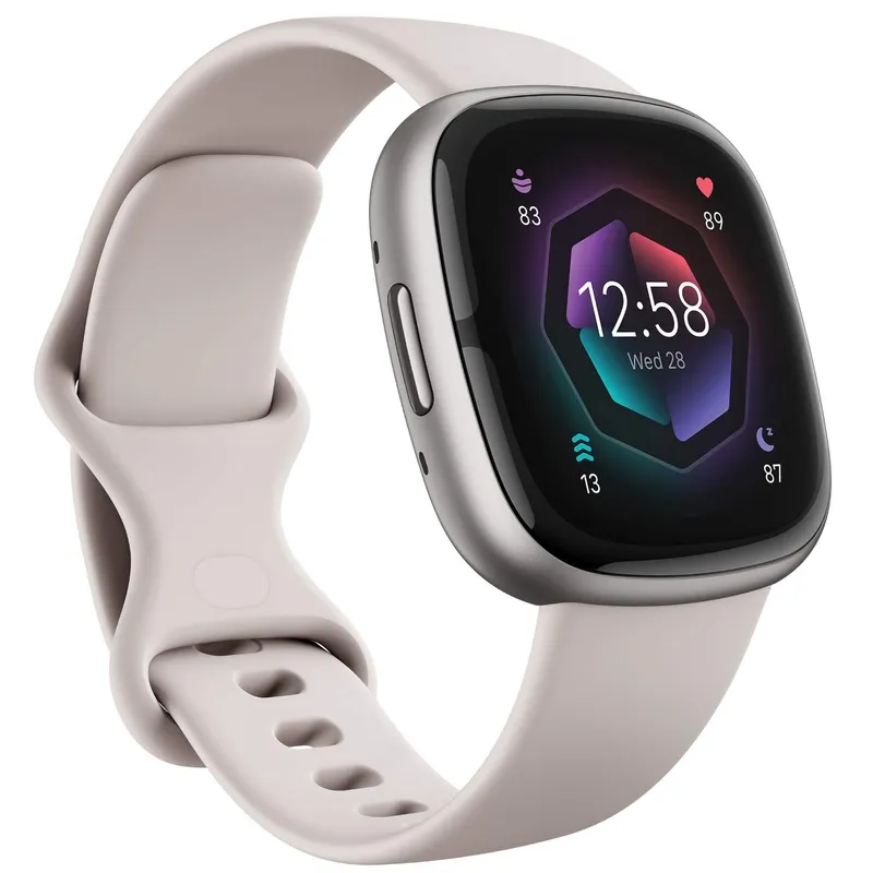 Fitbit Sense 2 Lunar White/Platinum