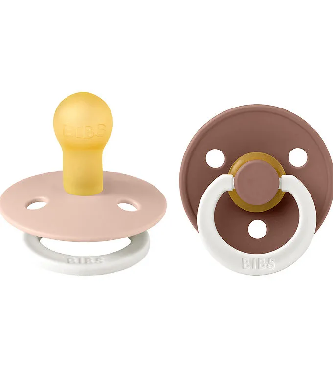 BIBS Colour Lysande nappar - Stl. 2 - 2-pack - Rund - Blush/Murm