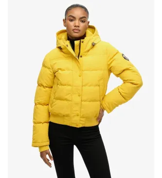 Superdry för kvinnor. W5011993A Everest Bomberjacka gul (S), Casual, Polyester