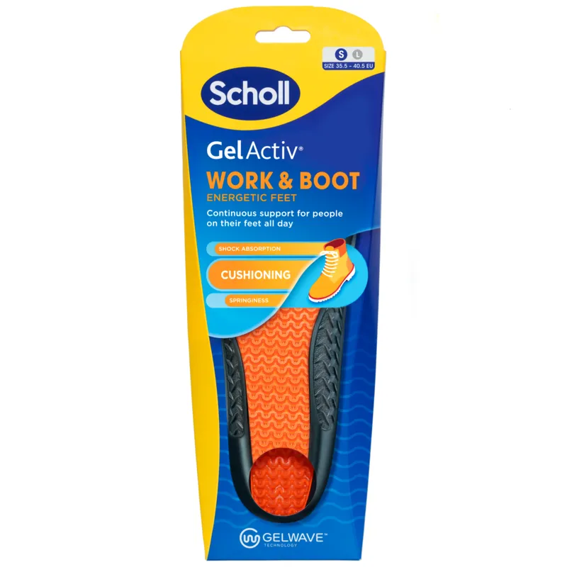 Scholl Gel Activ Insole Work & Boot (S) 1 st