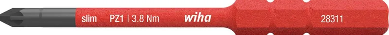 Wiha slimBit 43117 Bits pozidriv, 75 mm, 1000 V PZ0x75 mm