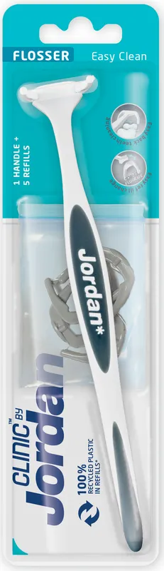 Jordan Clinic Easy Clean Flosser Starter + 5 refiller