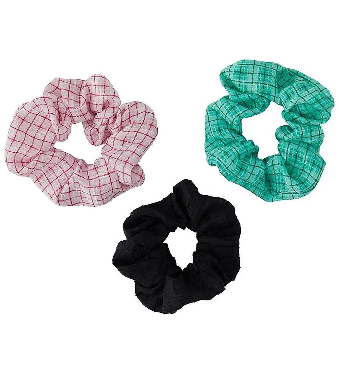 Little Pieces Scrunchie - LpNamia - 3-pack - Strawberry Pink