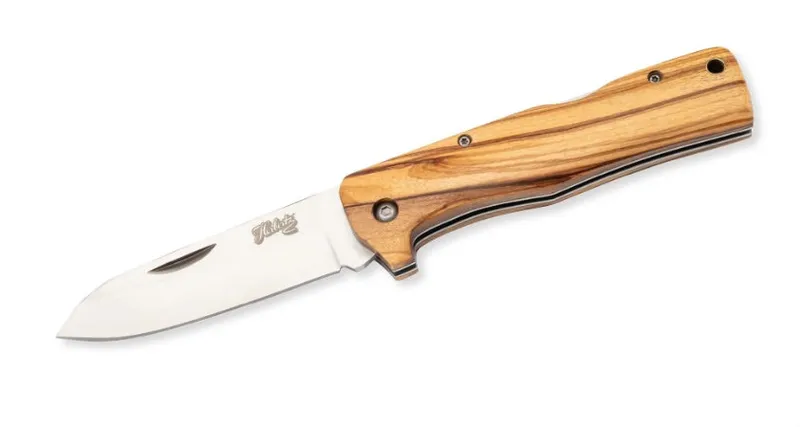 Taschenmesser Olivenholz