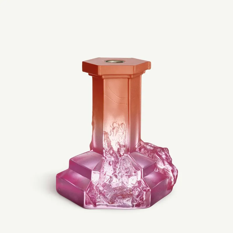Kosta Boda - Rocky Baroque - Ljusstake spicy rose 17,5 cm Designer Hanna Hansdotter