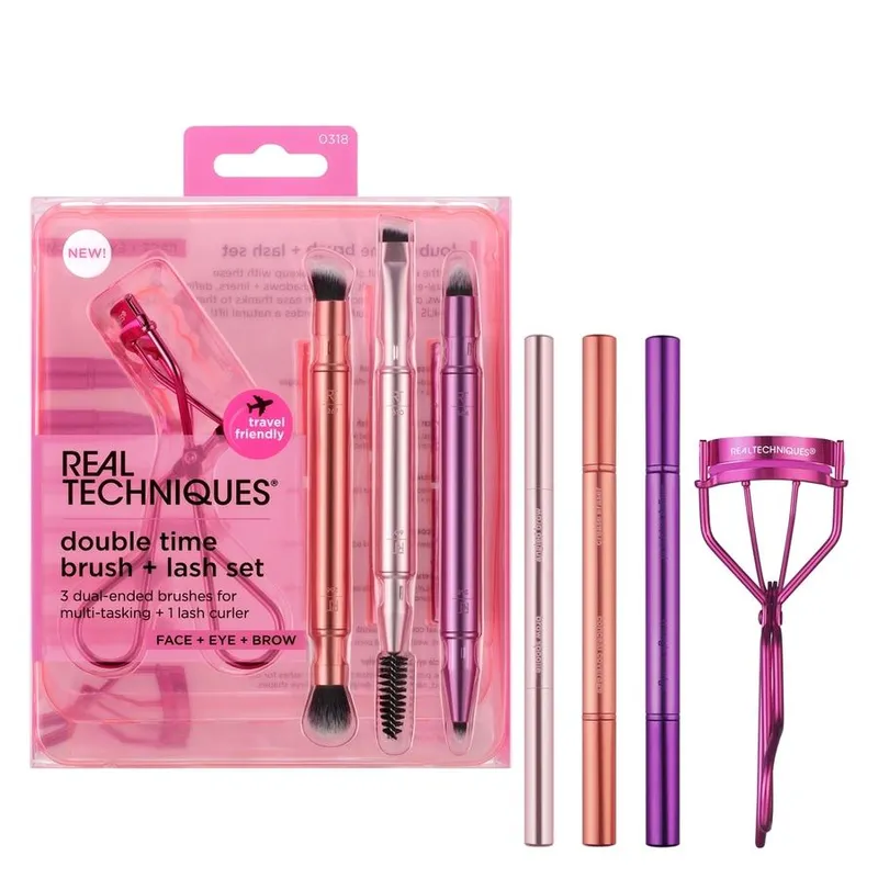 Real Techniques Double Time Retractable Brush Set