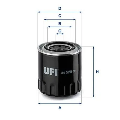 Bränslefilter UFI 24.520.00