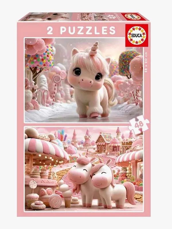 Educa Sweet Unicorns Pussel 2×48 bitar – Educa – Leksaksaffären