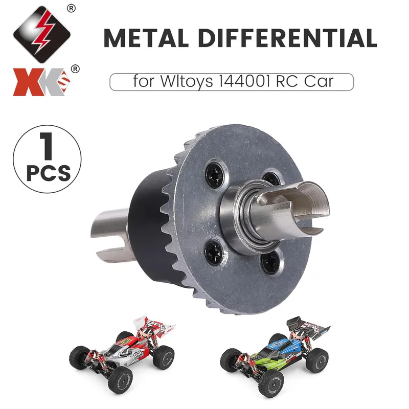 Metalldifferential för Wltoys XK 144001 RC Car Ersättningsdel Differentialutrustning för Wltoys XK silver