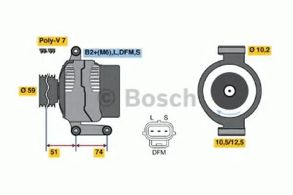 Generator BOSCH 0 986 042 650