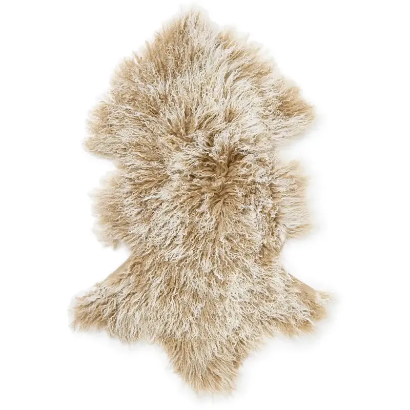 Skinnwille, Shansi Fårskinn 55×95 cm Beige Snowtop