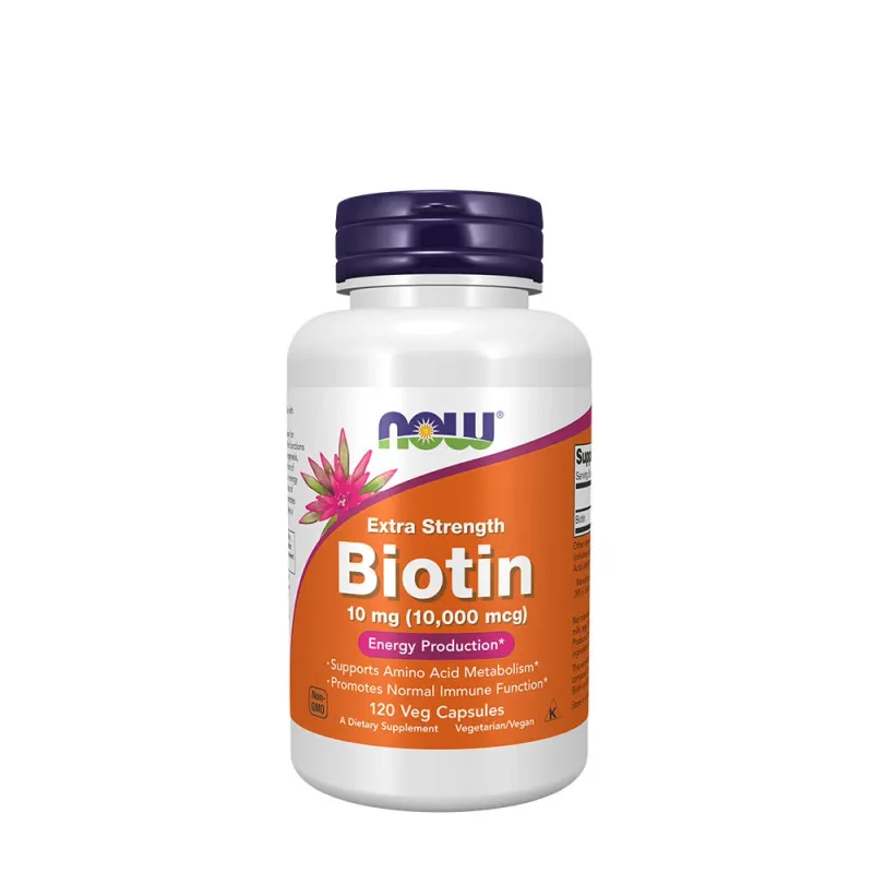 NOW - Biotin, 10 mg (10 000 mcg), extra stark