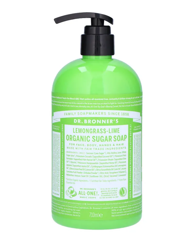 Dr. Bronner’s Organic Pump Soap Lemongrass-Lime 710 ml