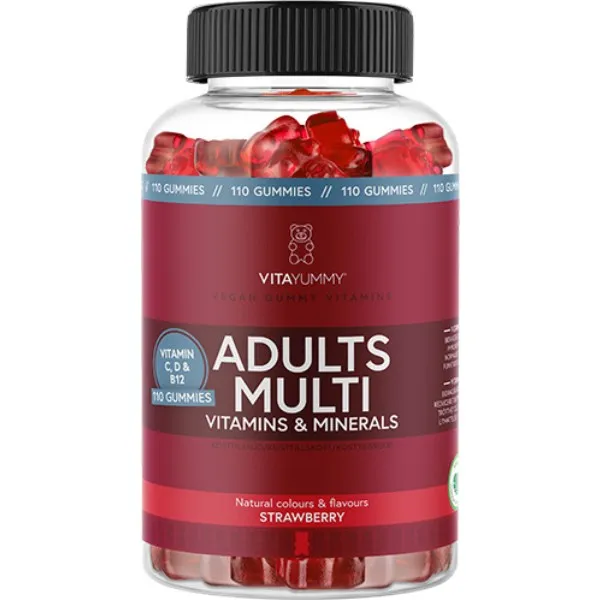 Köp 2 få 25% | VitaYummy Adults Multi Strawberry 110 gummies
