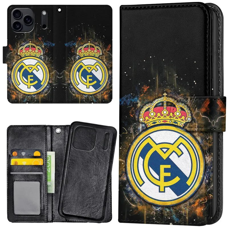 iPhone 17 Pro – Plånboksfodral/Skal Real Madrid