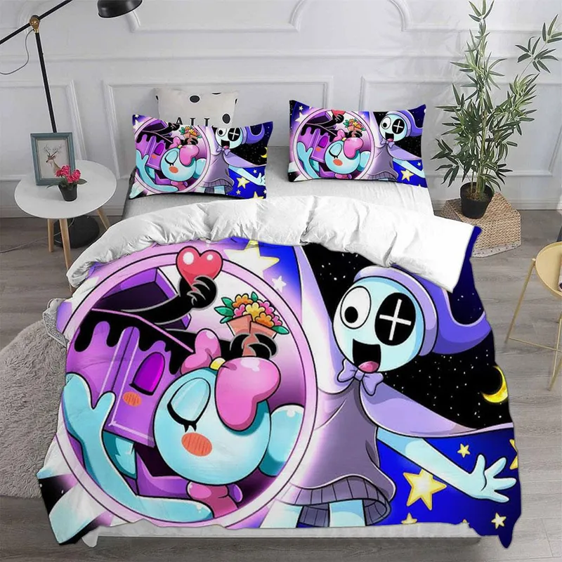 Dandys Värld Sängkläder Sängset Sängöverkast Täcke Påslakan Örngott 2-3 Delars Set Barn Vuxen Sovrumsinredning EU Single 135x200cm (#9091)
