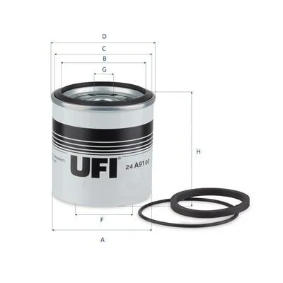 Bränslefilter UFI 24.A91.00