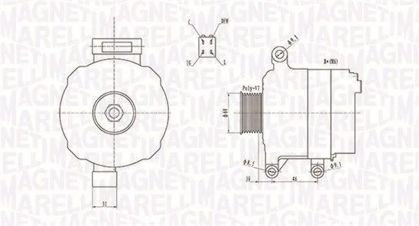 Generator MAGNETI MARELLI 063731728010