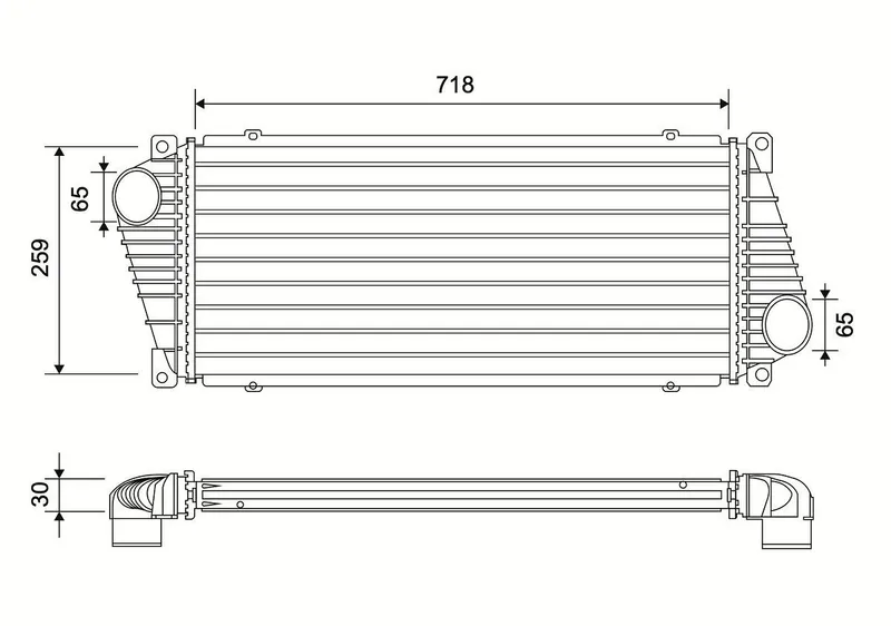 Intercooler VALEO 822937