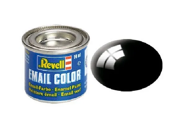 Gloss ”Black” - 7 - RAL 9005 - Emaljfärg - Revell