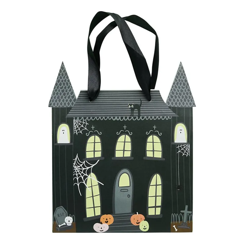 Halloweenhus Presentpåsar - 5-pack